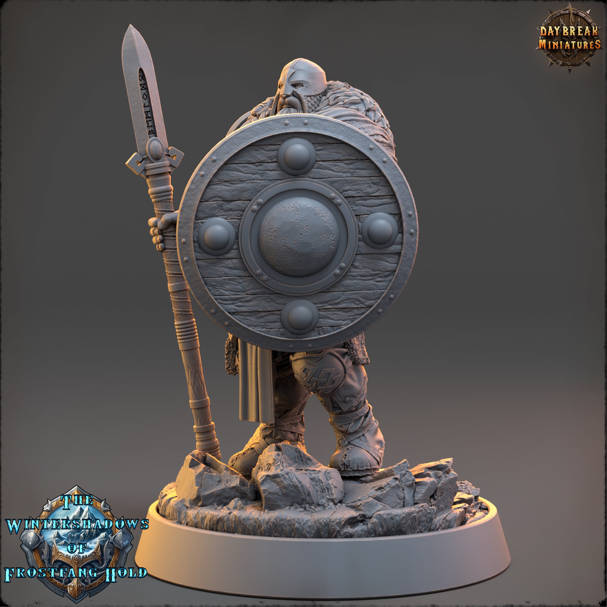 Ravenshadow Rolf Ravenshadow- Human Fighter Miniature- Wintershadows- Daybreak- D&D ...