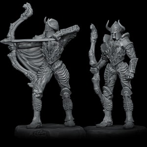 Skeleton Infernal Legionnaire Archer Miniature - Rocket Pig Games - D&D 5e - Dungeons and Dragons - Pathfinder - Fantasy RPG Tabletop Games