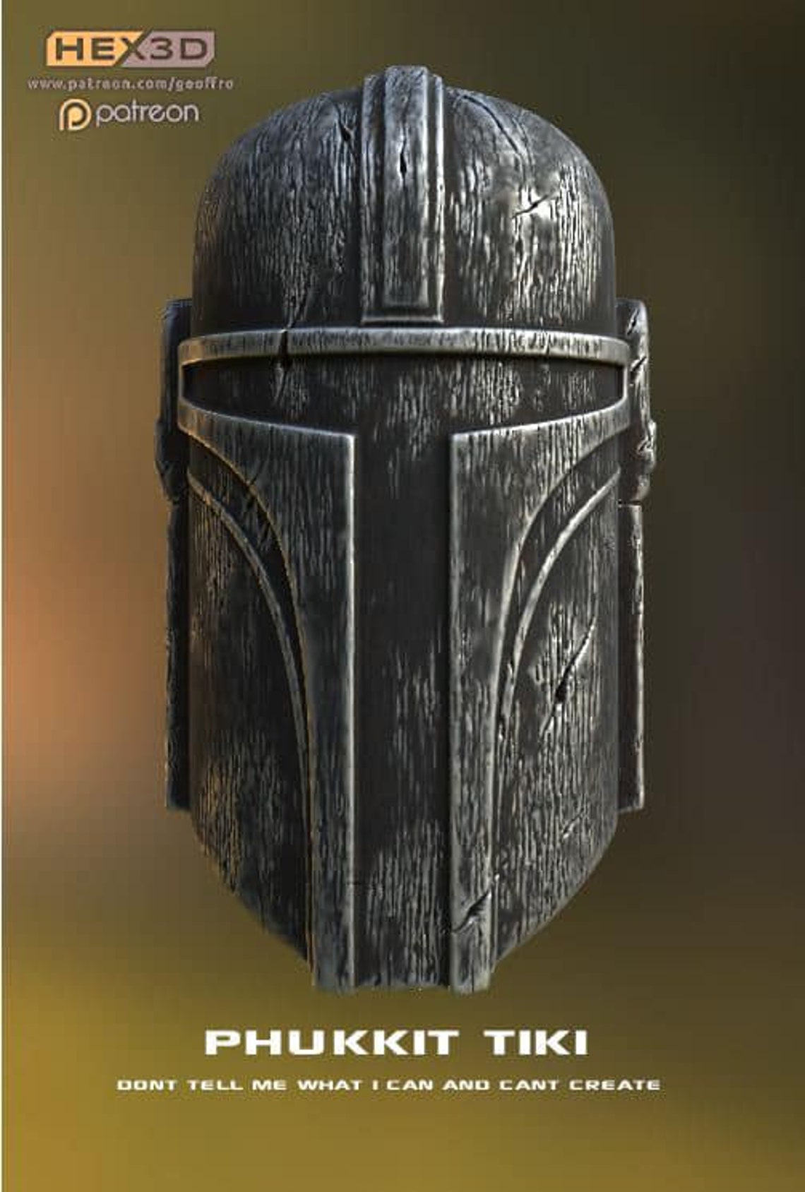 mandalorian tiki mug