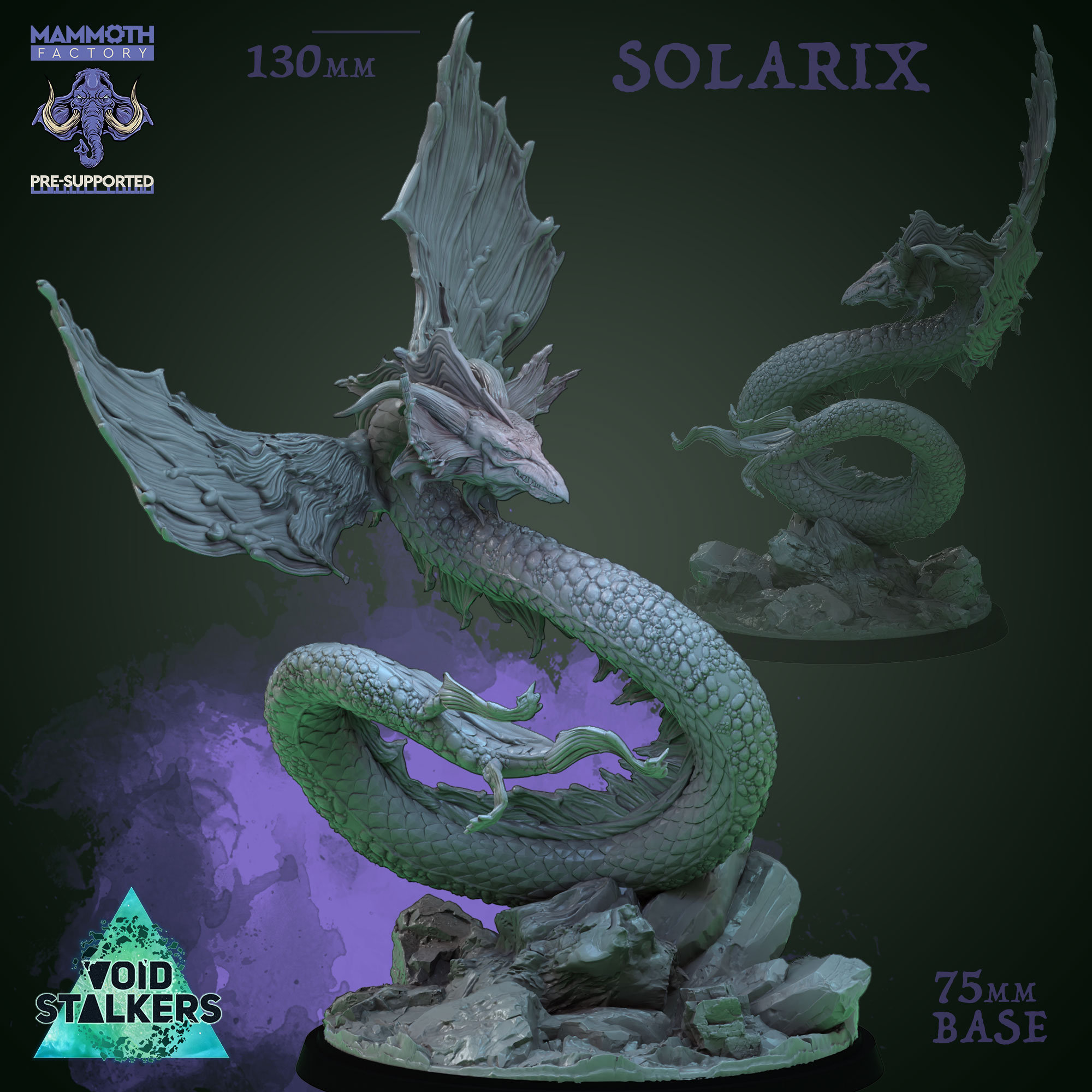 Solarix Celestial Dragon Miniature - Void Stalkers - Mammoth