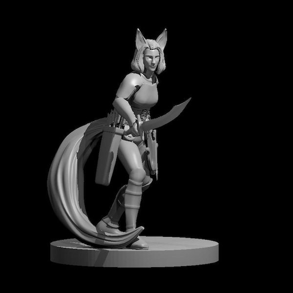 Shifter Female Miniature Dnd Etsy
