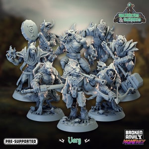 Varg Minaiture - Warriors and Warrens - Broken Anvil - D&D 5e - Dungeons and Dragons - Pathfinder - Fantasy RPG Tabletop Games