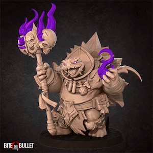 Warlock Tortle Miniature- Tortles- Bite the Bullet -  D&D 5e - Dungeons and Dragons - Pathfinder - Fantasy RPG Tabletop Games