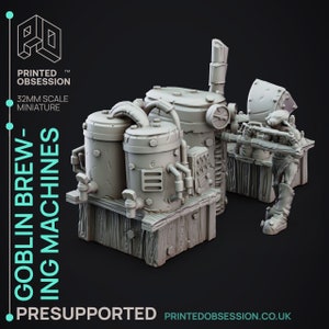 Potion Machines Terrain Miniature - Goblin Potion Brewers - Printed Obsession - D&D 5e - Dungeons and Dragons - Pathfinder - Fantasy RPG
