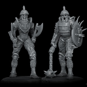 Skeleton Infernal Legionnaire Hellions Miniature - Rocket Pig Games - D&D 5e - Dungeons and Dragons - Pathfinder - Fantasy RPG Tabletop Game