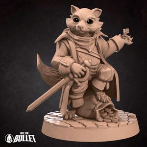 Raccoon Thief Rogue Miniature- Grove Haven-  Bite the Bullet -  D&D 5e - Dungeons and Dragons - Pathfinder - Fantasy RPG Tabletop Games