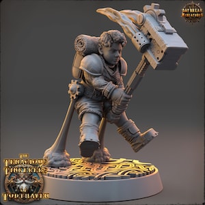 Hanna Heimlich- Female Artificer Gnome Miniature- Tenacious Tinkerers- Daybreak- D&D 5e- Dungeons and Dragons- Fantasy RPG Tabletop Games