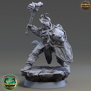 Egil Russo- Human Miniature- Templars of the Northern Lights- Daybreak- D&D 5e- Dungeons and Dragons- Fantasy RPG Tabletop Games