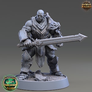 Franke Gothmorg- Human Miniature- Templars of the Northern Lights- Daybreak- D&D 5e- Dungeons and Dragons- Fantasy RPG Tabletop Games
