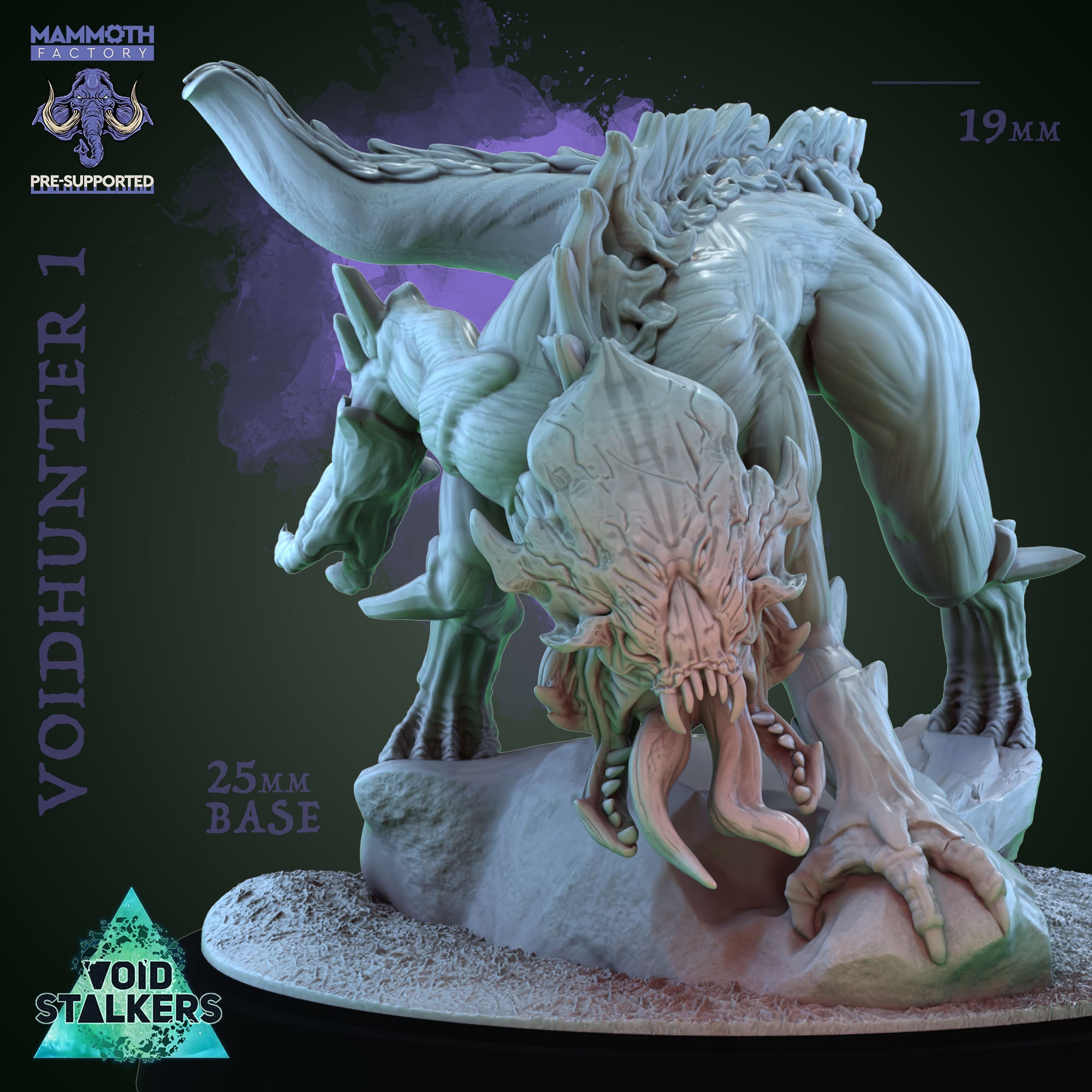 Fiend / Demon D&D 5e Fantasy RPG Tabletop Void Stalkers Yssoloth Voidhunter Miniature Dungeons and Dragons Mammoth Factory