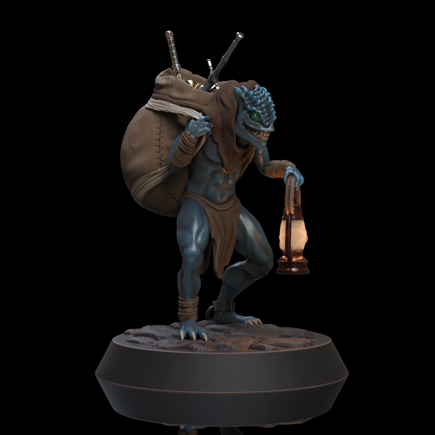 Goblin with Treasure Miniature - Fotis Mint - D&D 5e - Dungeons and Dragons - Pathfinder -Fantasy RPG Tabletop Games
