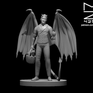Incubus  Miniature - Medium Fiend Shapechanger - MZ4250 - Fantasy RPG - D&D 5e - Dungeons and Dragons - Pathfinder - Tabletop Games