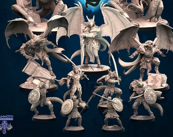 Dragonborn Miniatures - Immortal Flame- Mammoth Factory - D&D 5e - Dungeons and Dragons - Pathfinder - Fantasy RPG Tabletop Games