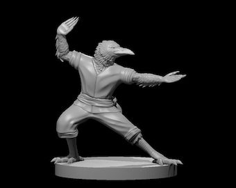 Miniatura de Monje Kenku - 3 versiones - MZ4250 - D&D 5e - Dungeons and Dragons - Juegos de rol de fantasía - Pathfinder