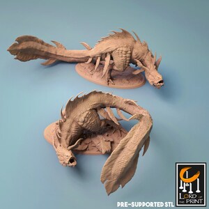 Depthwalker Miniature - Great Tide - Lord of the Print - D&D 5e - Dungeons and Dragons - Pathfinder - Fantasy RPG Tabletop Games