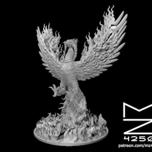 Dragon Phoenix Miniature - Huge Dragon - MZ4250 -  D&D 5e - Dungeons and Dragons - Pathfinder - Fantasy RPG Tabletop Games