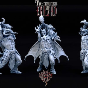 Dragonborn Barbarian Miniature - Mini Monster Mayhem- D&D 5e - Dungeons and Dragons - Pathfinder - Fantasy RPG Tabletop Game