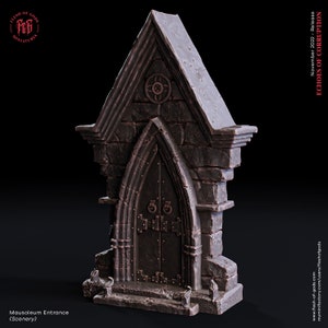 Mausoleum Entrance Terrain Miniature - Echoes of Corruption - Flesh of Gods - D&D 5e - Dungeons and Dragons - Tabletop - Fantasy RPG  Games