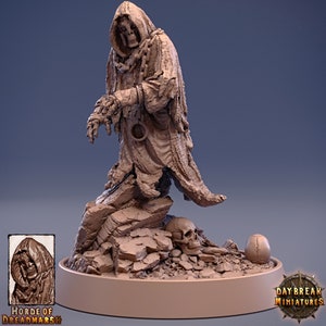 Dust Monk Miniature- Wraith  - Daybreak - D&D 5e - Dungeons and Dragons - Fantasy RPG Tabletop Games - Pathfinder