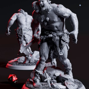 Ettin Miniature - Huge Giant - Flesh of Gods - D&D 5e - Dungeons and Dragons - Tabletop - Fantasy RPG  Games - Pathfinder