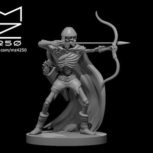 Skeleton Archer Miniature - MZ4250 - D&D 5e - Dungeons and Dragons - Fantasy RPG Tabletop Games - Pathfinder