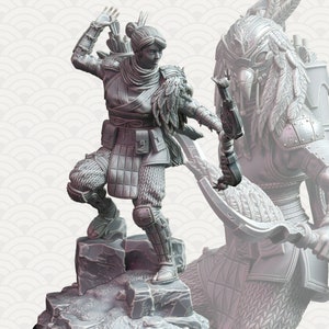 Samurai of the Falcon- Sora Takashi Miniatur- Spirits of the East - DM Stash - D&D 5e - Dungeons and Dragons - Fantasy RPG Tabletop Spiele