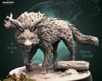 Gwyllgi Miniature - Fey / Fae Hound - Wild Hunt - Mammoth Factory - D&D 5e - Dungeons and Dragons - Pathfinder - Fantasy RPG Tabletop Games