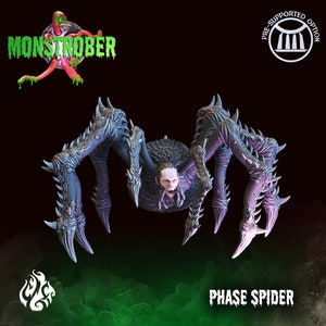 Phase Spider Large monstrosity Miniature - Crippled God Foundry -  D&D 5e - Dungeons and Dragons - Pathfinder - Fantasy RPG Tabletop Games