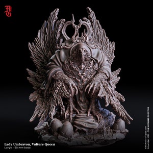 Vulture Queen Miniature- The Untamed Frontier- Flesh of Gods-  D&D 5e - Dungeons and Dragons - Pathfinder - Fantasy RPG Tabletop Games