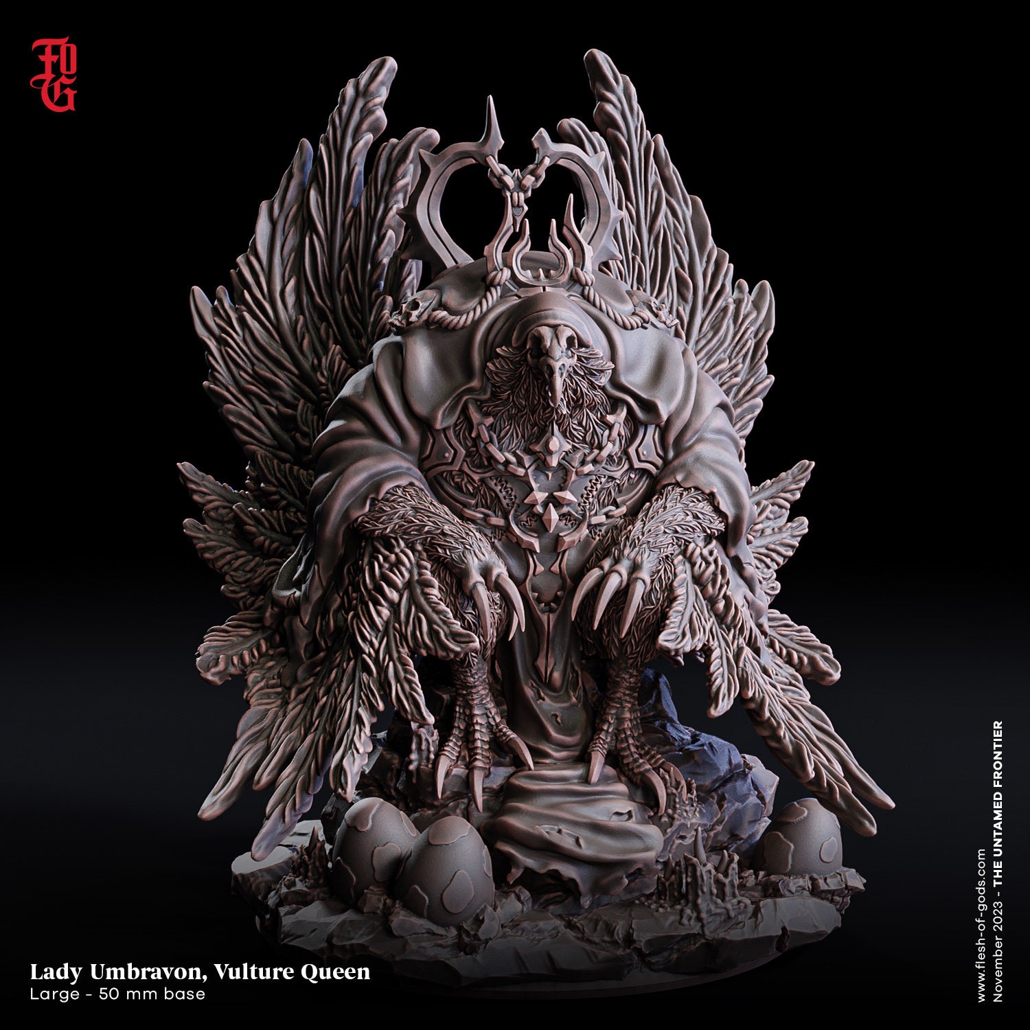 Vulture Queen Miniature- the Untamed Frontier- Flesh of Gods- D&D