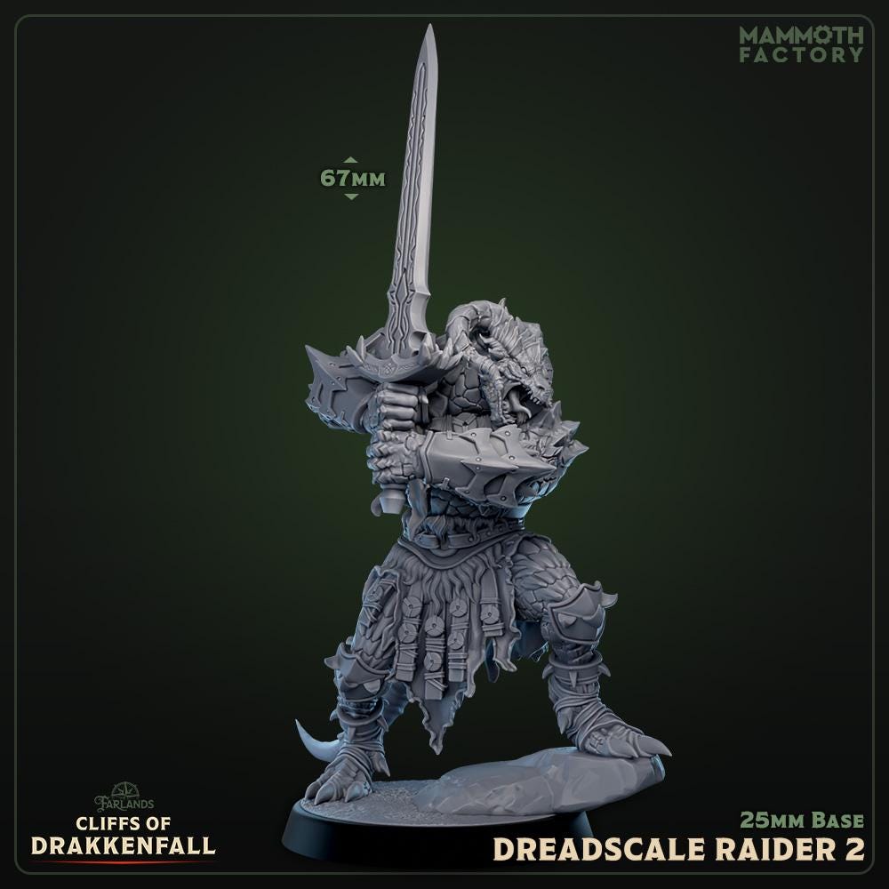 Dreadscale Raiders Dragonborn Miniature- Cliffs of Drakkenfall- Mammoth ...