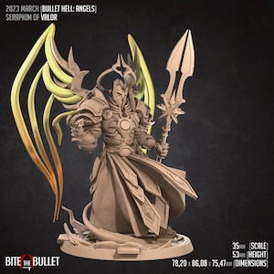 Seraphim of Valor- Bullet Hell: Angels-  Bite the Bullet -  D&D 5e - Dungeons and Dragons - Pathfinder - Fantasy RPG Tabletop Games
