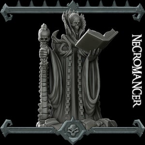 Lich Undead Necromancer Miniature - Rocket Pig Games - D&D 5e - Dungeons and Dragons - Pathfinder - Fantasy RPG Tabletop Games
