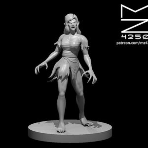 Vampire Spawn Miniature Male or Female - MZ4250 - D&D 5e - Dungeons and Dragons - Pathfinder -Fantasy RPG Tabletop Games