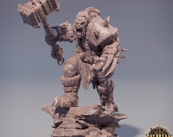 Orc Miniature Zweitung Blutnagel Fantasy - D&D - Dungeons and Dragons - Pathfinder Tabletop Gaming 32MM / 75MM