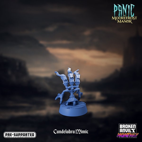 Mimic Candelabra Miniature - D&D 5e - Dungeons and Dragons - Pathfinder - Fantasy RPG Tabletop Games