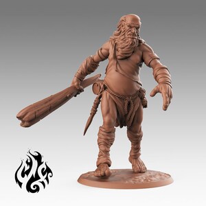 Hill Giant Miniature - Crippled God Foundry - Fantasy RPG - D&D 5e - Dungeons and Dragons - Pathfinder - Tabletop Games