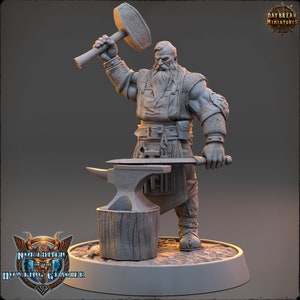 Varg Firebrand- Viking Miniature- Northmen of the Howling Glacier- Daybreak- D&D 5e - Dungeons and Dragons - Fantasy RPG Tabletop Games