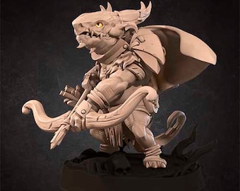 Kobold Ranger Miniature- Kobolds- Bite the Bullet -  D&D 5e - Dungeons and Dragons - Pathfinder - Fantasy RPG Tabletop Games
