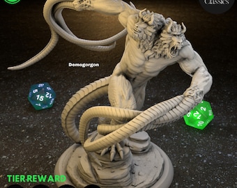 Demogorgon Miniature - Huge fiend (demon) - Classics - TPK Labs - D&D 5e - Dungeons and Dragons - Pathfinder - Fantasy Tabletop Games