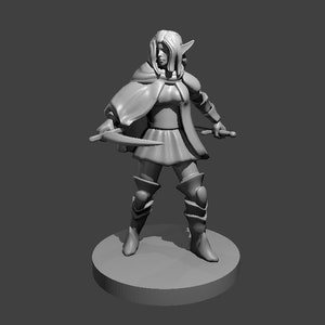 Female Elven Bladesinger MZ4250 Fantasy Miniature D&D Dungeons and Dragons Pathfinder | Tabletop Game | Miniature Painting