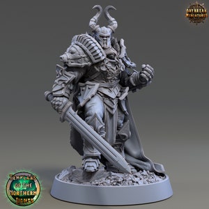 Anton Overmars- Human Miniature- Templars of the Northern Lights- Daybreak- D&D 5e- Dungeons and Dragons- Fantasy RPG Tabletop Games