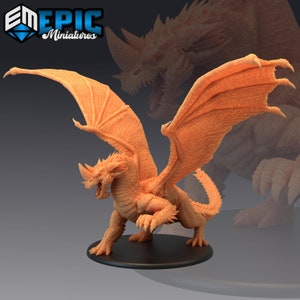 Adult Blue Dragon Epic Miniature Huge Creature 28MM Scale Fantasy Miniature - D&D 5e  - Dungeons and Dragons - Pathfinder Figurine