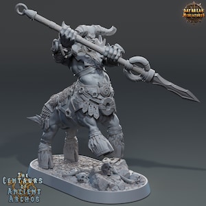 Zaka Ironpike Centaur Miniature- The Centaurs of Ancient Archos- Daybreak- D&D 5e- Dungeons and Dragons- Fantasy RPG Tabletop