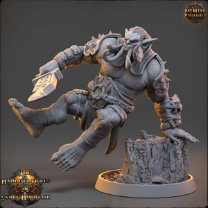 Benjammer Holt- Ogre Miniature- The Mammoth Ogres of Skull Mountain- Daybreak- D&D 5e- Dungeons and Dragons- Fantasy RPG Tabletop Games