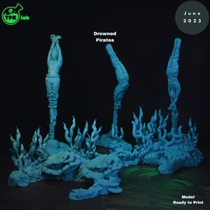 Drowned Pirates- Underwater Creations- TPK Labs- D&D 5e - Dungeons and Dragons - Tabletop - Fantasy RPG Games - Pathfinder