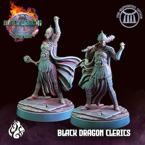 Evil Cleric Miniature - Black Dragon Company - Crippled God Foundry  - D&D 5e - Dungeons and Dragons - Pathfinder - Tabletop Games