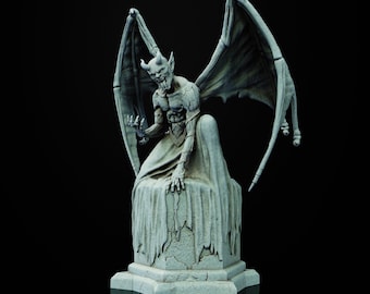 Gargoyle Statue / Model Kit - Fotis Mint - Unpainted - Horror - Fantasy - Vampire - Pathfinder - Dungeons Dragons -