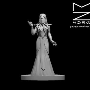 Illithid Mind Flayer Heritage Sorceress Miniature - MZ4250 - Medium Aberration D&D 5e - Dungeons and Dragons - Pathfinder -Fantasy Tabletop