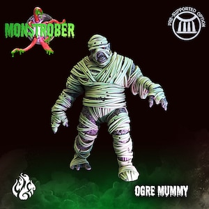 Ogre Mummy Miniature -  Crippled God Foundry -  D&D 5e - Dungeons and Dragons - Pathfinder - Fantasy RPG Tabletop Games